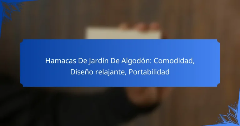 Hamacas De Jardín De Algodón: Comodidad, Diseño relajante, Portabilidad